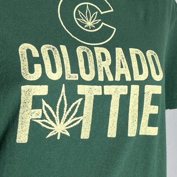 The Concert Tee District Cannabis Colorado Fattie Imperfection T-shirt Sz Large - Picture 3 of 6